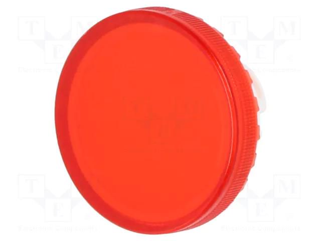 Actuator lens; 22mm; 84; red,transparent; plastic EAO 84-7111.200