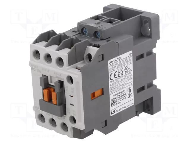 Contactor: 3-pole; NO x3; Auxiliary contacts: NO + NC; 400VAC; 18A LS ELECTRIC MC-18B-400VAC