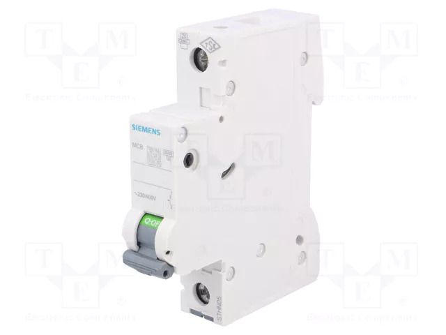 Circuit breaker; 230VAC; Inom: 8A; Poles: 1; for DIN rail mounting SIEMENS 5SL6108-7