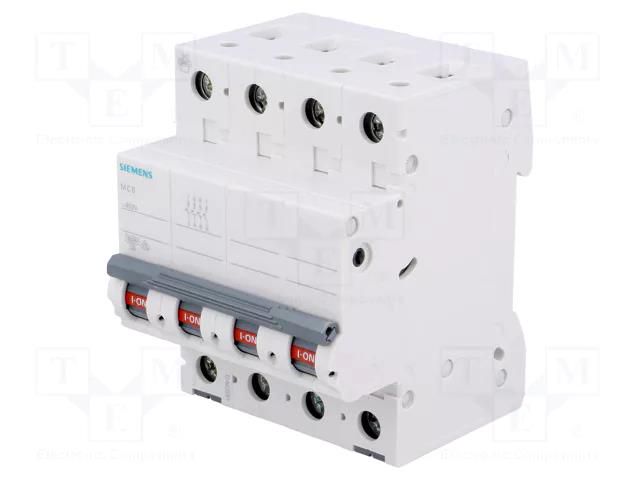 Circuit breaker; 400VAC; Inom: 32A; Poles: 4; Charact: B; 6kA; IP20 SIEMENS 5SL6432-6