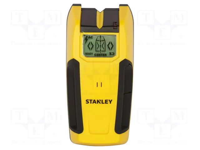 Non-contact detection of metal, voltage and wood; LCD STANLEY STL-STHT0-77406