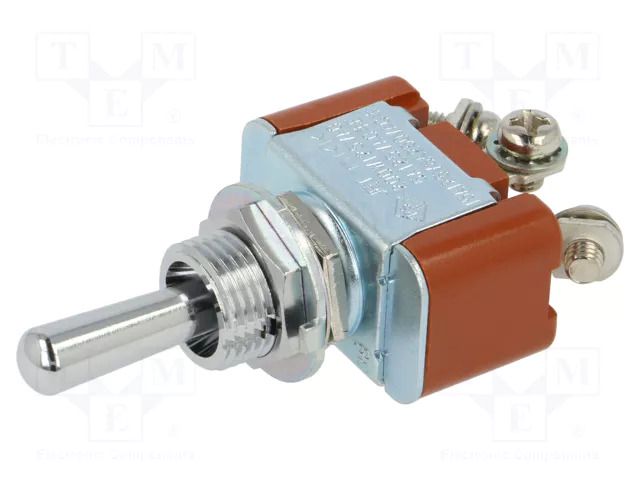 Switch: toggle; Pos: 3; SP3T; ON-OFF-ON; 6A/250VAC; 20A/30VDC; S NKK SWITCHES S303T