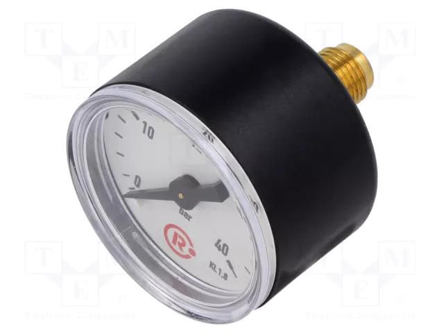 Manometer; 0÷40bar; 40mm; non-aggressive liquids,inert gases PNEUMAT 110.49-K