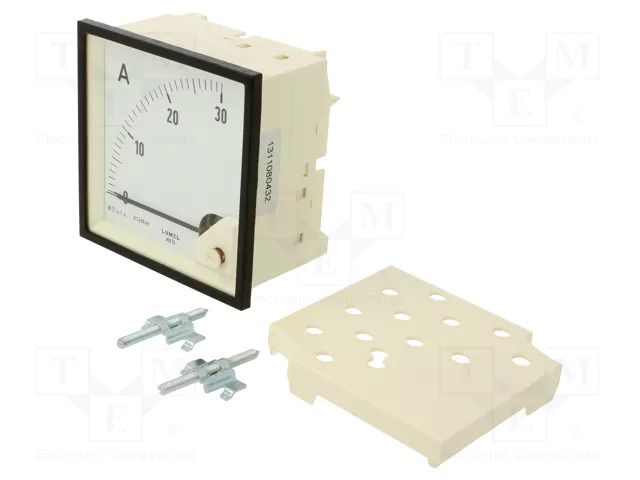Ammeter; on panel; I DC: 0÷30A; Class: 1.5; Length: 95mm; 600V; MA19 LUMEL MA19-NAB1100000000
