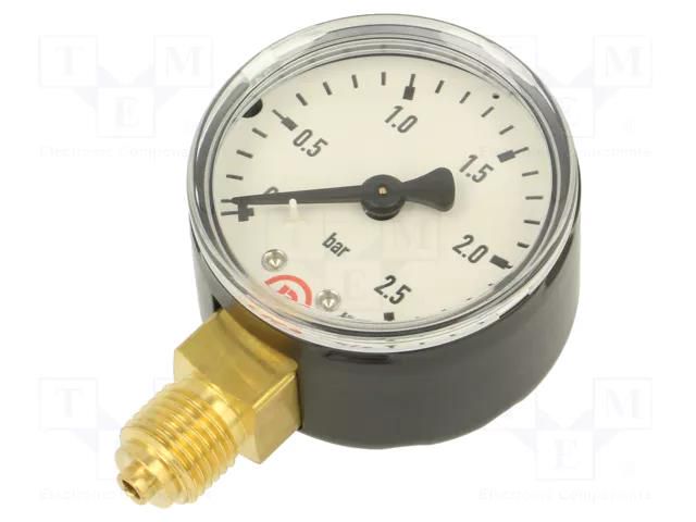 Manometer; 0÷2.5bar; 50mm; non-aggressive liquids,inert gases PNEUMAT 103