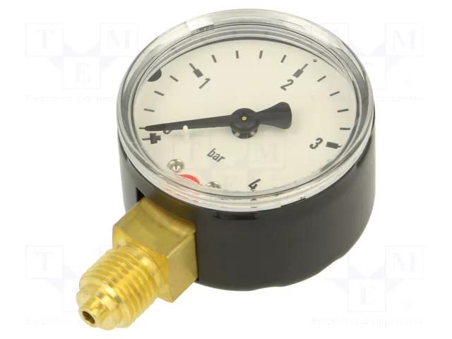 Manometer; 0÷4bar; 50mm; non-aggressive liquids,inert gases PNEUMAT 104