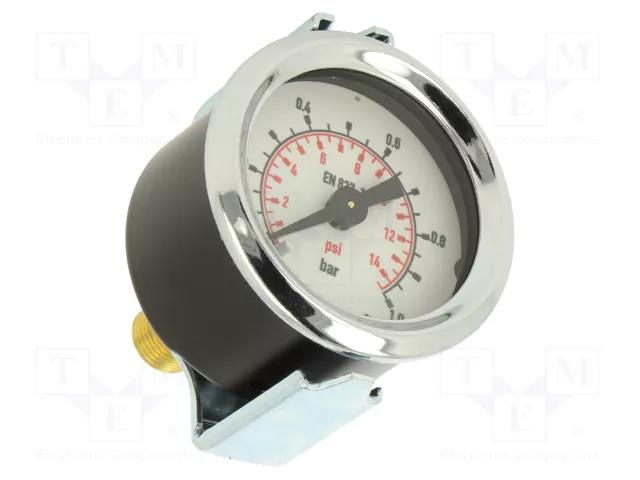 Manometer; 0÷1bar; 40mm; non-aggressive liquids,inert gases PNEUMAT 110.71