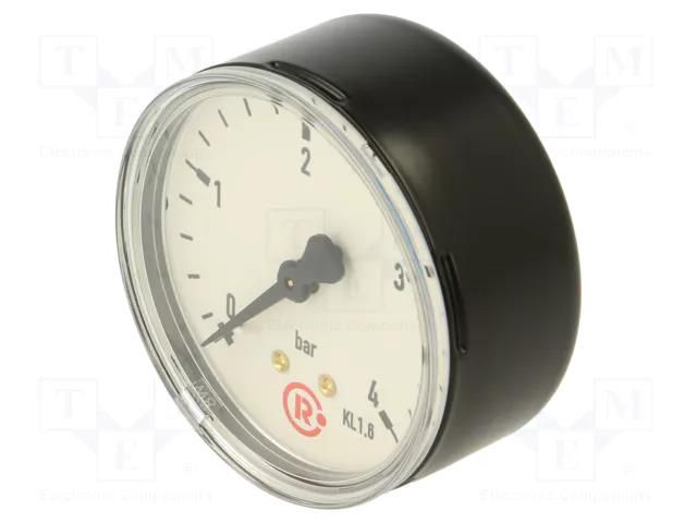 Manometer; 0÷4bar; 63mm; non-aggressive liquids,inert gases PNEUMAT 215