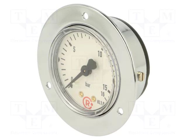 Manometer; 0÷16bar; G 1/4",rear connection; 50mm; Temp: -20÷60°C PNEUMAT 307/50