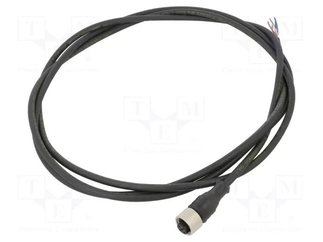 Cable: for sensors/automation; M12; PIN: 5; straight; 2m; plug; 4A TELEMECANIQUE SENSORS XZCP1164L2
