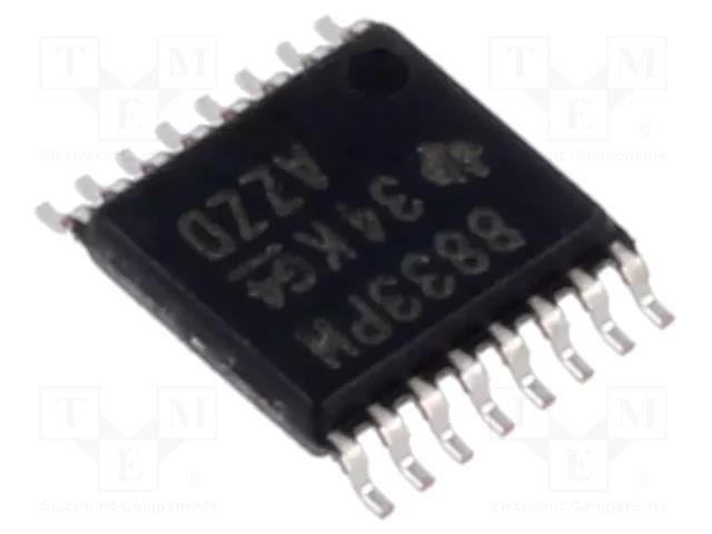 IC: driver; H-bridge; stepper motor controller; TSSOP16; 0÷1.5A TEXAS INSTRUMENTS DRV8833PW