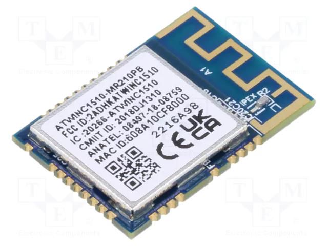 Module: WiFi; 17dBm; IEEE 802.11b/g/n; SPI,UART; SMD; 72Mbps MICROCHIP TECHNOLOGY WINC1510-MR210PB76