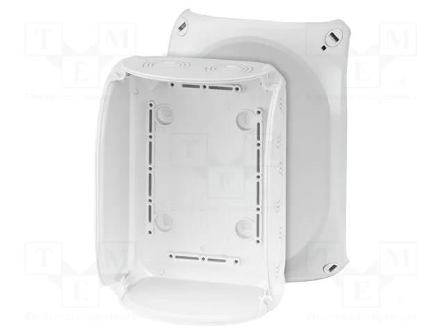 Enclosure: junction box; X: 155mm; Y: 210mm; Z: 92mm; IP66,IP67; grey HENSEL HENSEL-KF-1600-G