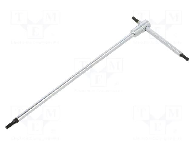 Wrench; hex key; HEX 2.5mm; Overall len: 150mm; Kind of handle: T BETA BE951/2.5
