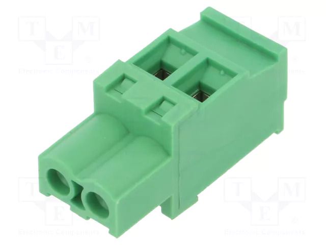 Connector: pluggable terminal block; plug; female; 15A; 300V; 1x2 ADAM TECH EB9A-02-D-R