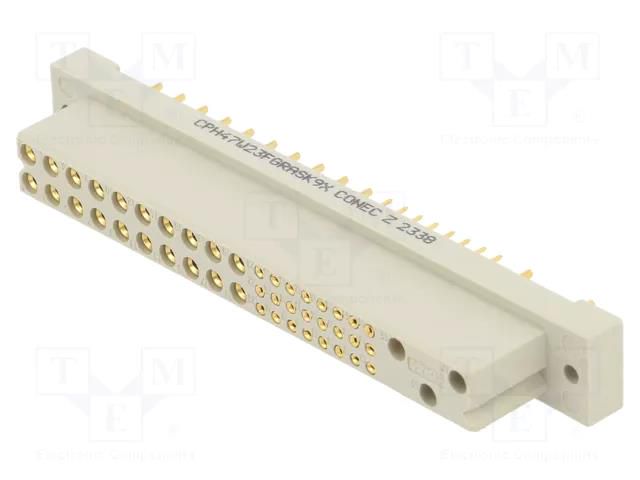 Connector: PCB to PCB; CompactPCI; socket; female; straight CONEC CPH47W23FGRASK9X