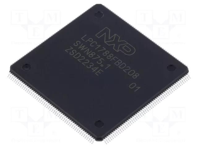 IC: ARM microcontroller; 96kBSRAM,512kBFLASH; LQFP208 NXP LPC1788FBD208K