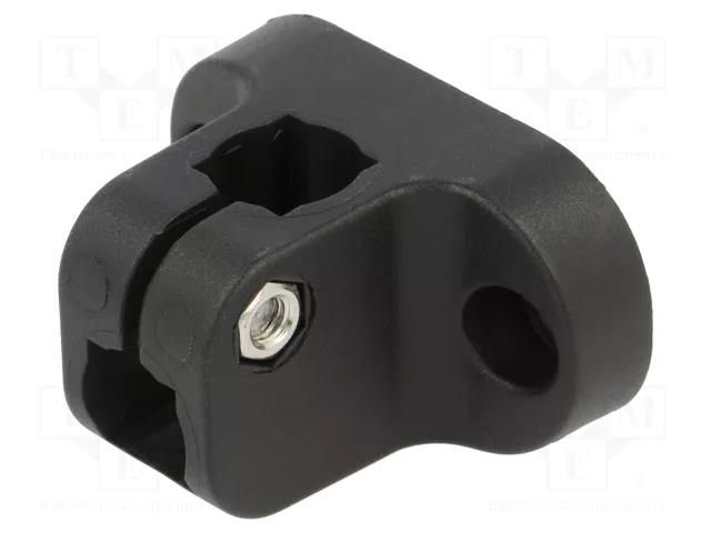 Mounting base; polyamide; S: 12mm; D: 14mm ELESA+GANTER MSX.56-B-12-14