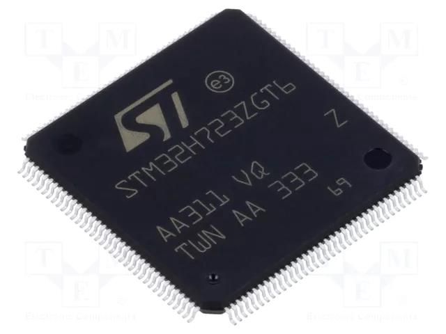 IC: STM32 ARM microcontroller; 550MHz; LQFP144; 1.62÷3.6VDC STMicroelectronics STM32H723ZGT6