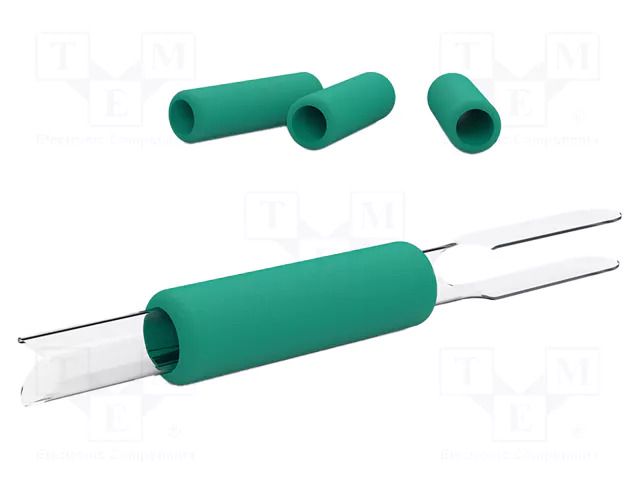 Holder; for  soldering iron; 4pcs; ESD; Ø: 12.7mm; L: 43mm; green JBC TOOLS JBC-0018662