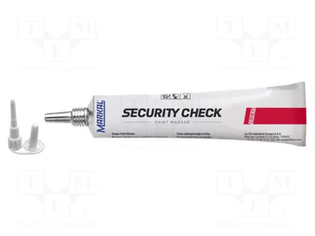 Paint; red; SECURITY CHECK ORIGINAL; 20÷70°C MARKAL MAR-96670-RD