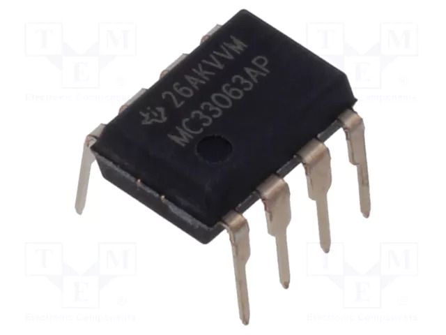 PMIC; DC/DC converter; Uin: 3÷40VDC; Uout: 1.25÷40VDC; 1.5A; DIP8 TEXAS INSTRUMENTS MC33063AP