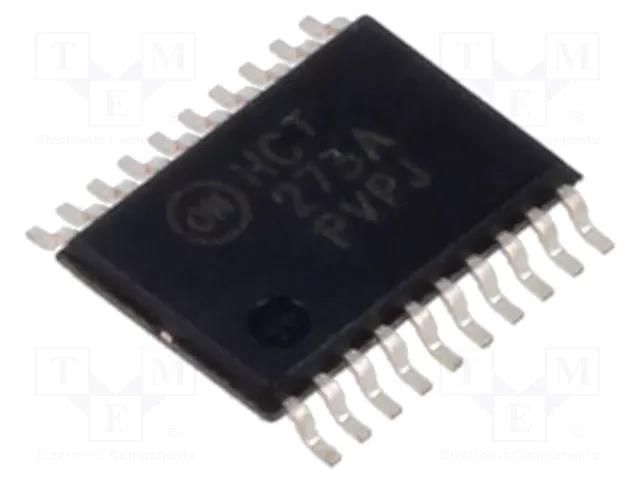 IC: digital; octal,D flip-flop; Ch: 8; CMOS,TTL; HCT; SMD; TSSOP20WB ONSEMI MM74HCT273MTC