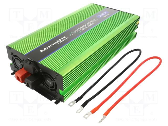 Power supply: UPS; 1kW; 230V; 180x400x70mm; No.of out.sockets: 1 QOLTEC QOLTEC-51942