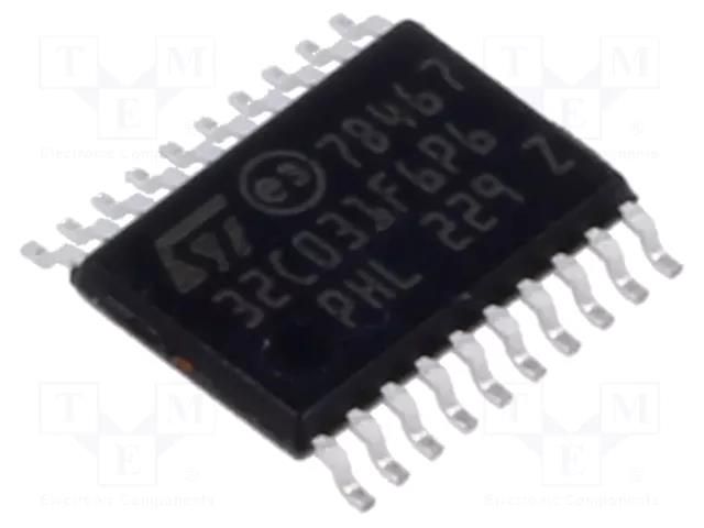 IC: STM32 ARM microcontroller; 48MHz; TSSOP20; 2÷3.6VDC; -40÷85°C STMicroelectronics STM32C031F6P6