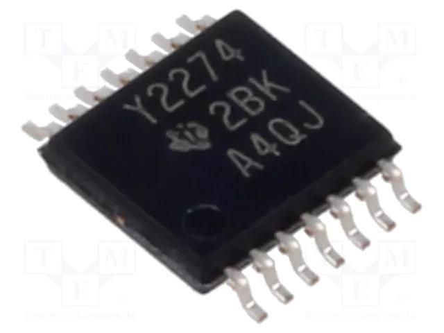 IC: operational amplifier; 2.2MHz; Ch: 4; TSSOP14; tube TEXAS INSTRUMENTS TLC2274IPW
