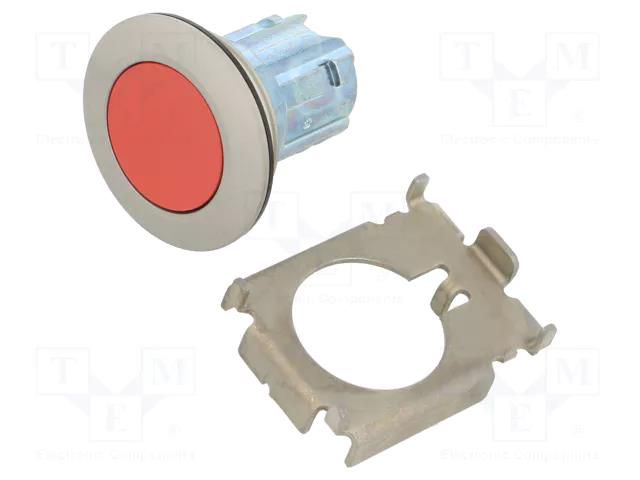 Switch: push-button; 30mm; Stabl.pos: 1; red; Pushbutton: flat SIEMENS 3SU1060-0JB20-0AA0