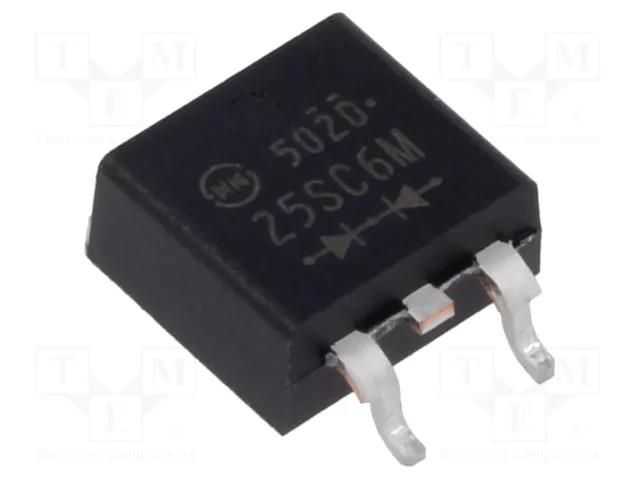 Diode: Schottky rectifying; SC83; SMD; 60V; 25A; reel,tape SHINDENGEN DF25SC6M-7102