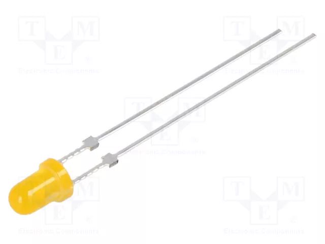 LED; orange; 3mm; 1120÷1560mcd; 40°; Front: convex; 2.1÷2.6VDC; 78mW OPTOSUPPLY OSO5PA3144C