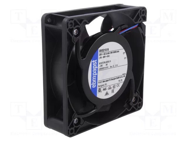 Fan: DC; axial; 48VDC; 127x127x38mm; 270m3/h; 56dBA; ball; 5000rpm EBM-PAPST DV5218N