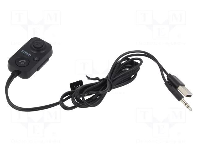 FM transmitter; black; 1.2m; Bluetooth 5.1 SAVIO SAVFMTRANSTR-13