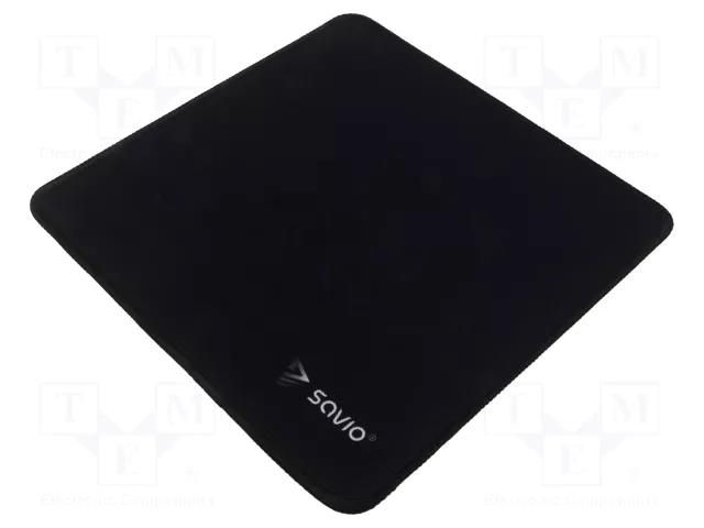 Pad; black; mouse; 250x250x2mm; PRECISION CONTROL SAVIO SAVGBEPCS