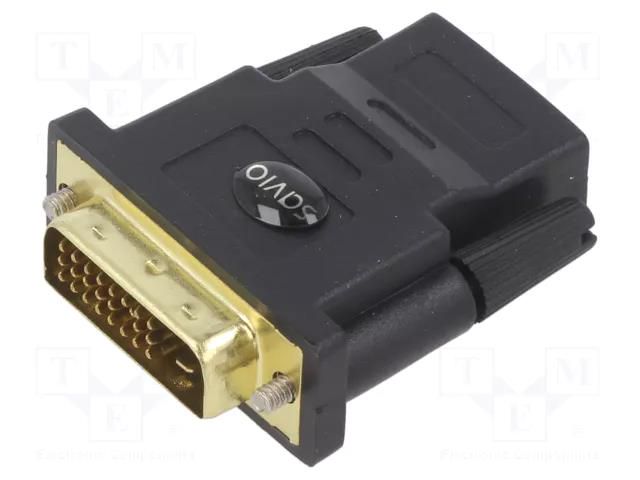 Adapter; DVI-D (24+1) plug,HDMI socket; black SAVIO SAVKABELCL-21