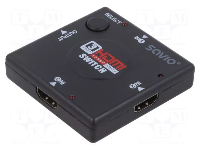 Switch; 3D,Full HD 1080p; black; Input: HDMI socket x3 SAVIO SAVKABELCL-26
