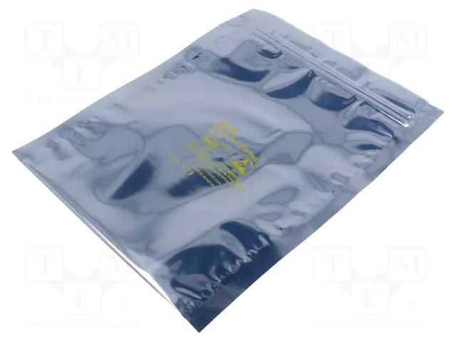 Protection bag; ESD; L: 200mm; W: 150mm; Thk: 71um DESCO EUROPE SCS-30068
