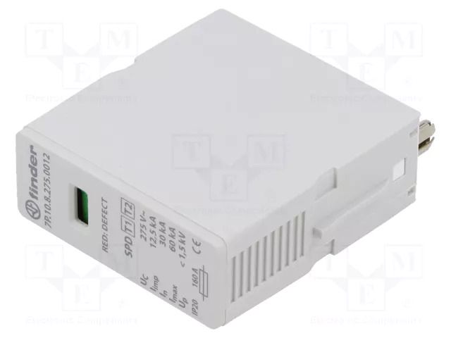 Cartridge for surge arrestor; In 8/20us: 30kA; socket; -40÷80°C FINDER 7P.10.8.275.0012