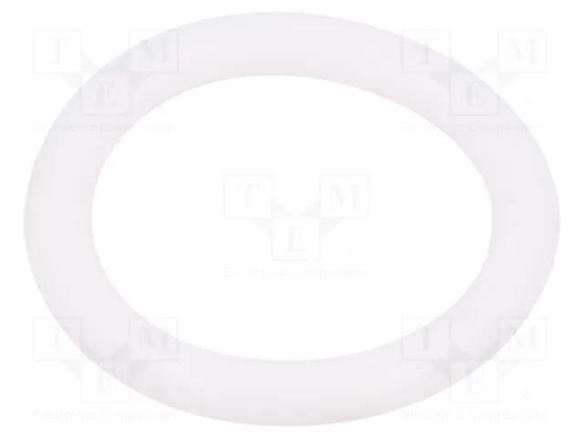 O-ring gasket; silicone; Thk: 4mm; Øint: 25mm; white; -60÷160°C ORING USZCZELNIENIA TECHNICZNE O-25X4-SI-WH