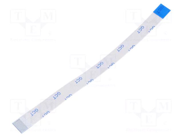 FFC tape; Cores: 12; Tape ph: 0.5mm; L: 101mm; 500mA; 60V; FFC5-TIN GCT 05-12-D-0101-A