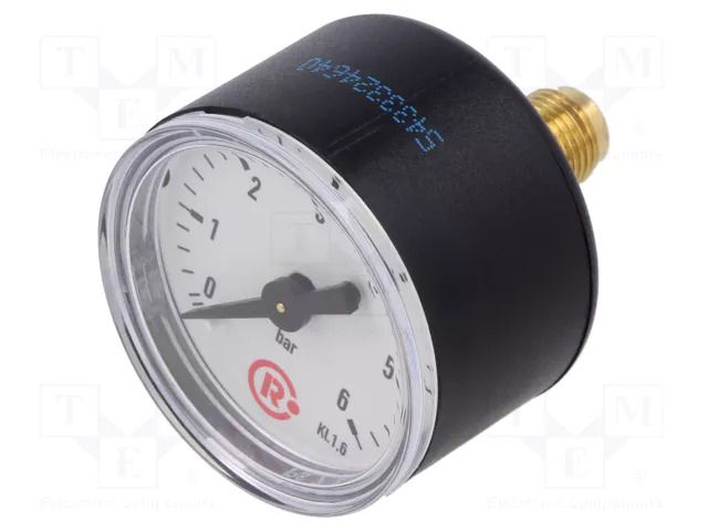 Manometer; 0÷6bar; G 1/8",rear connection; 40mm; Temp: -20÷60°C PNEUMAT 110.45-K