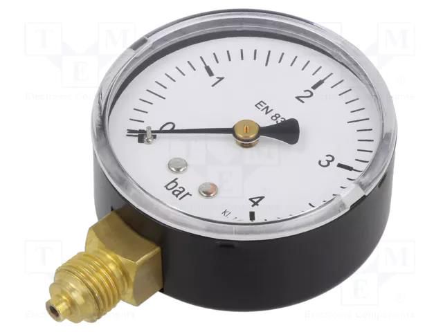 Manometer; 0÷4bar; 63mm; non-aggressive liquids,inert gases PNEUMAT 115