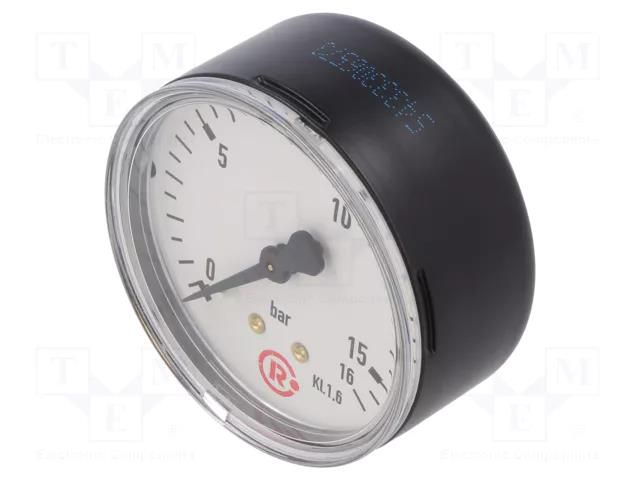 Manometer; 0÷16bar; 63mm; non-aggressive liquids,inert gases PNEUMAT 218