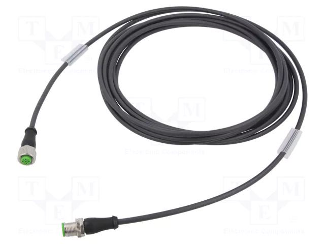 Cable: for sensors/automation; PIN: 4; 5m; 250VDC; 250VAC; 4A; 7000 MURRELEKTRONIK 7000-40021-6340500