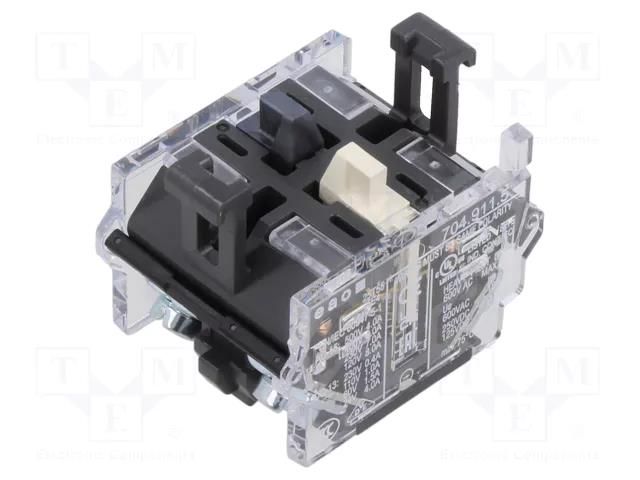 Contact block; 22mm; OptoHiT; -40÷55°C; front fixing; 500VAC; 10A EAO 704.911.5