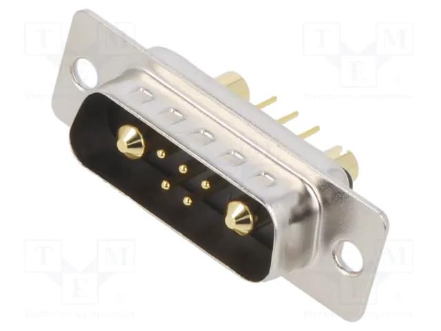 Connector: Special D-Sub; PIN: 7(2+5); plug; male; on PCBs; THT MH CONNECTORS MHCDD7W2P4