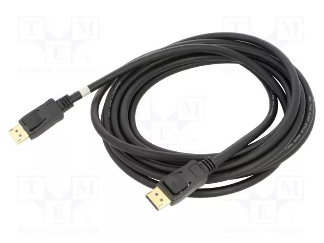 Cable; DisplayPort plug,both sides; DisplayPort 2.1; 5m; black Goobay GOOBAY-64865