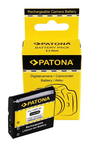 Battery Casio NP-40 Exilim Zoom EX-Z100 EX-Z1000 EX-Z200, PATONA 1024 4260218594531